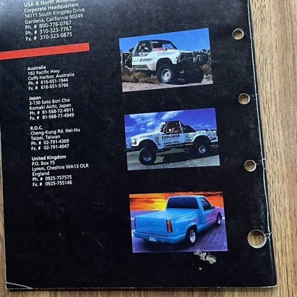 4 Wheel Off-Road Magazine 1994 Explorer Competition prod. California USA Catalog